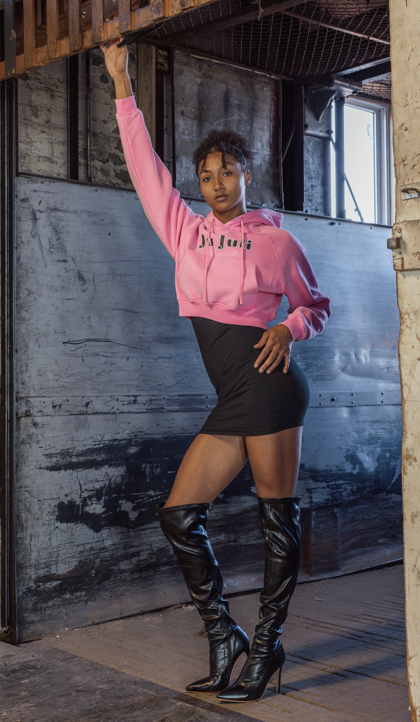 Jū Juli “ PGWJJ “ cropped hoodie