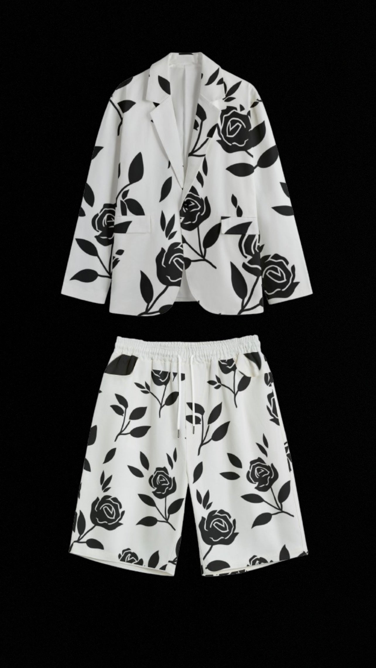 Jū Juli- “The Black Rose” Blazer Set