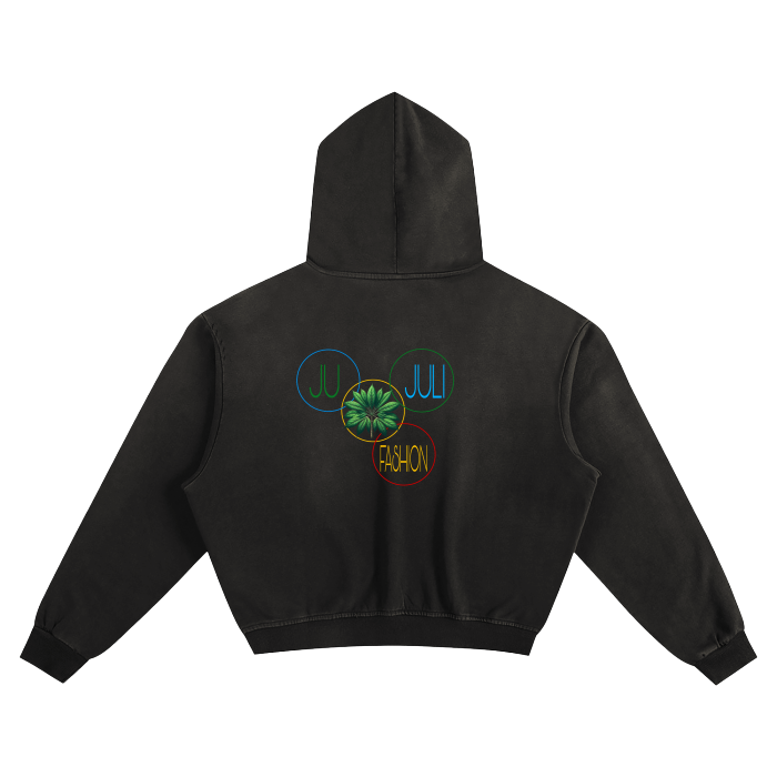 Jū Juli „Cassava Leaf Stain“ Kapuzenpullover