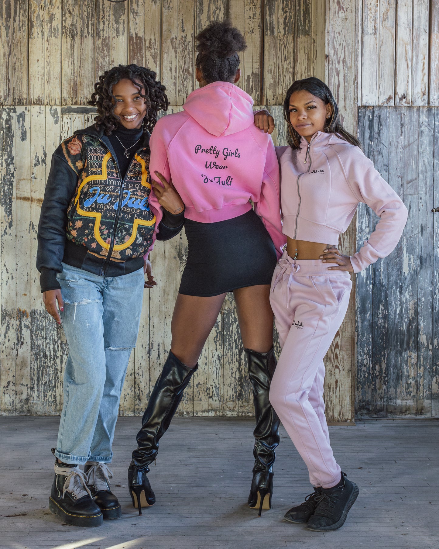 Jū Juli “ PGWJJ “ cropped hoodie