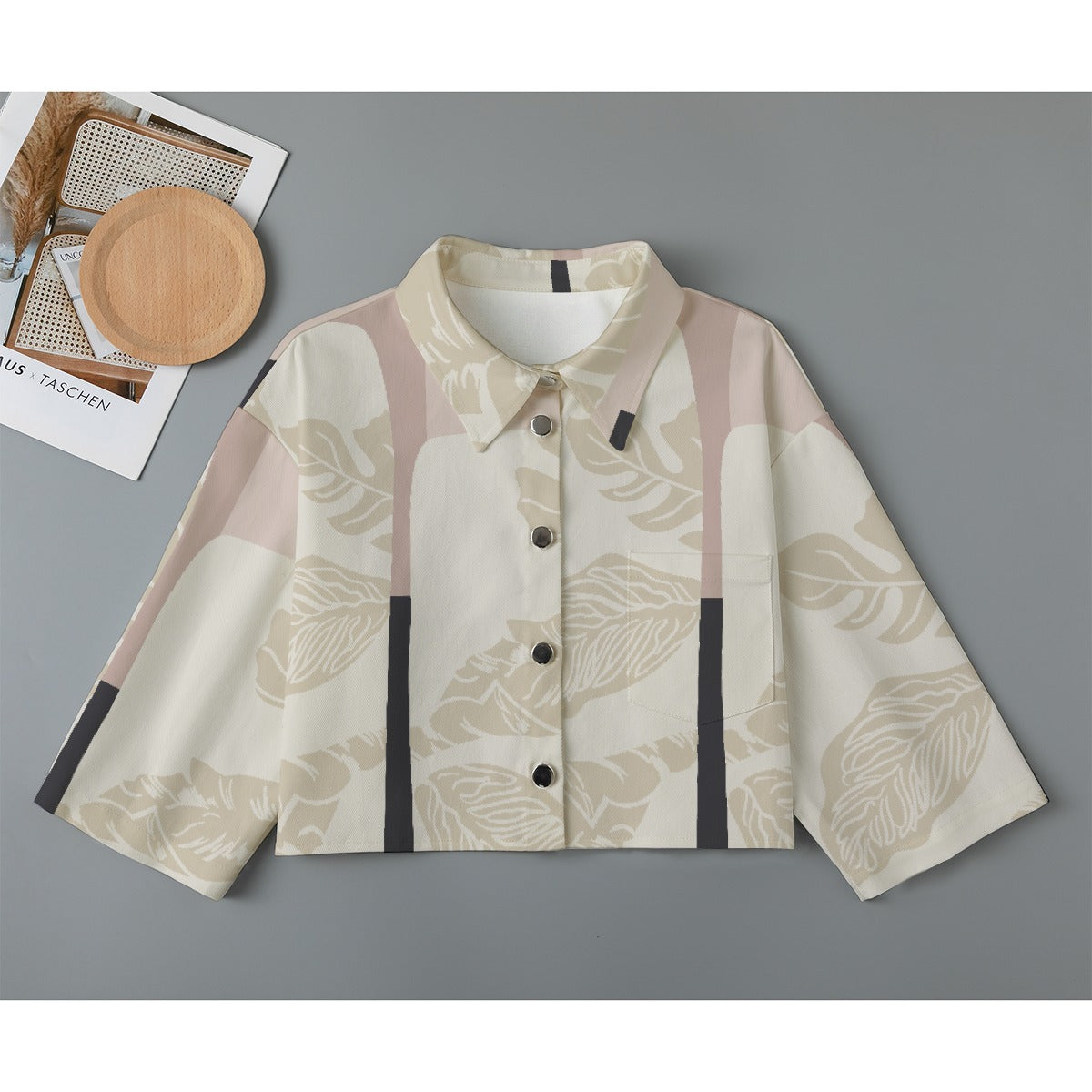 Jū Juli- Botanical cropped jacket