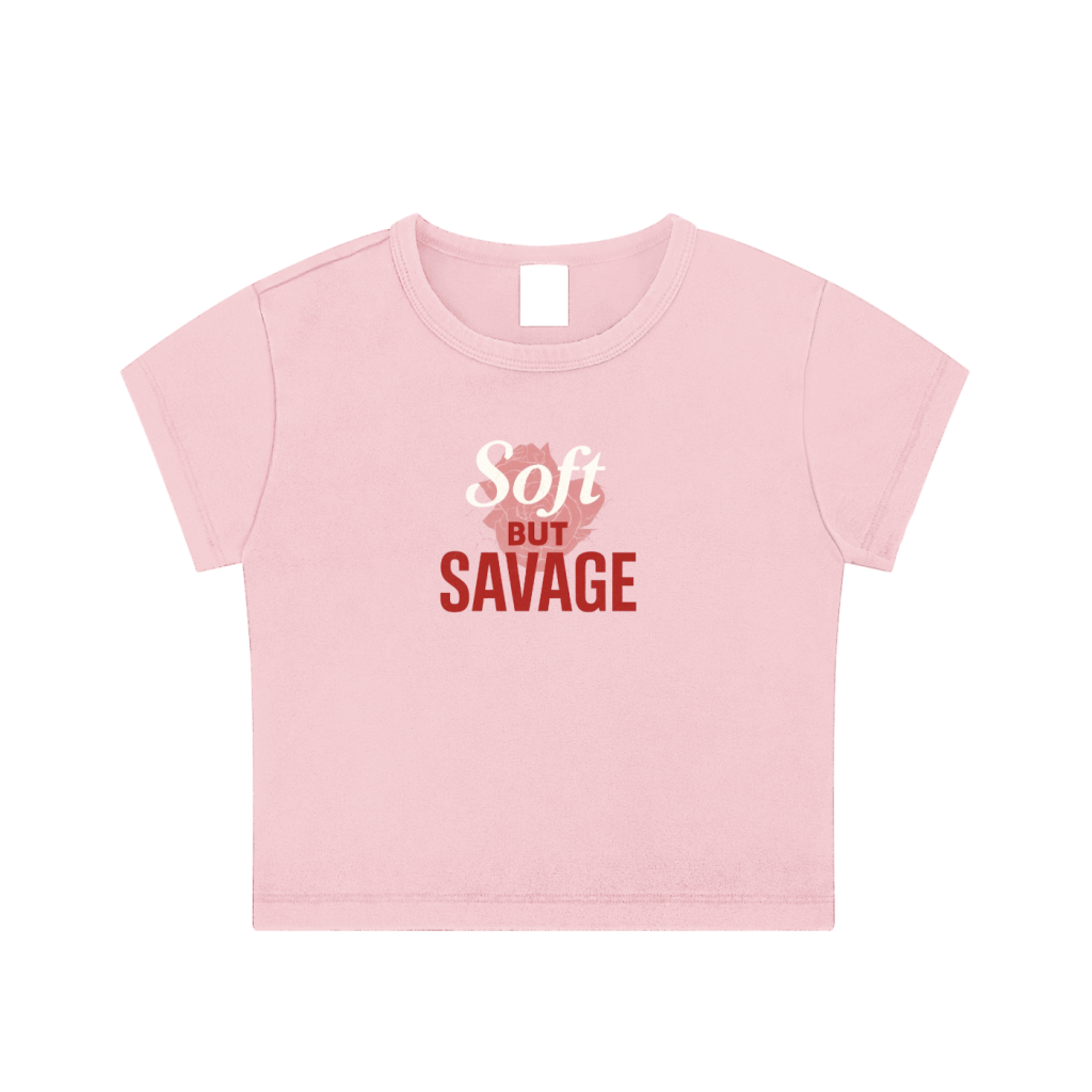 Jū Juli “Soft But Savage” crop tee