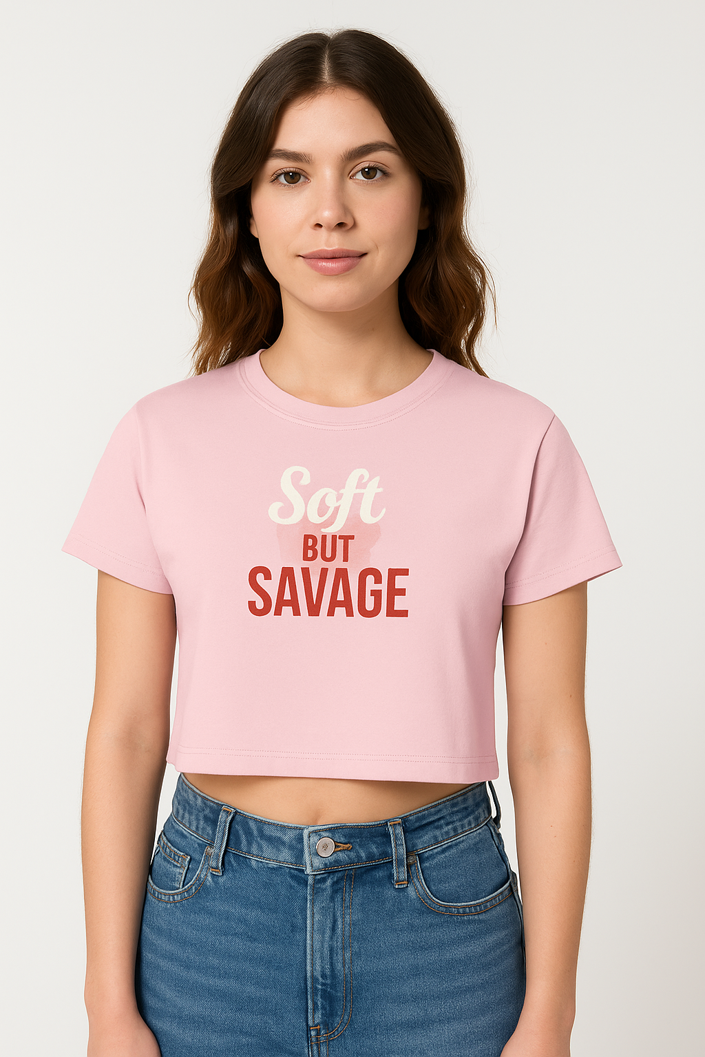 Jū Juli “Soft But Savage” crop tee