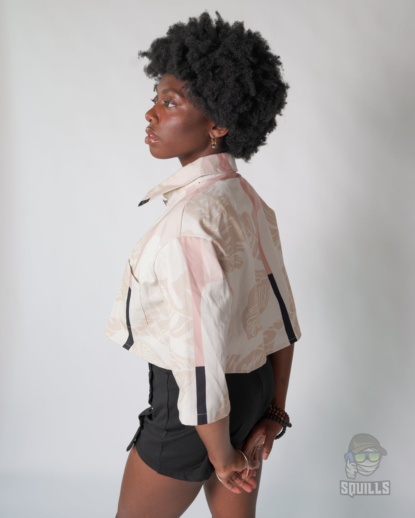 Jū Juli- Botanical cropped jacket