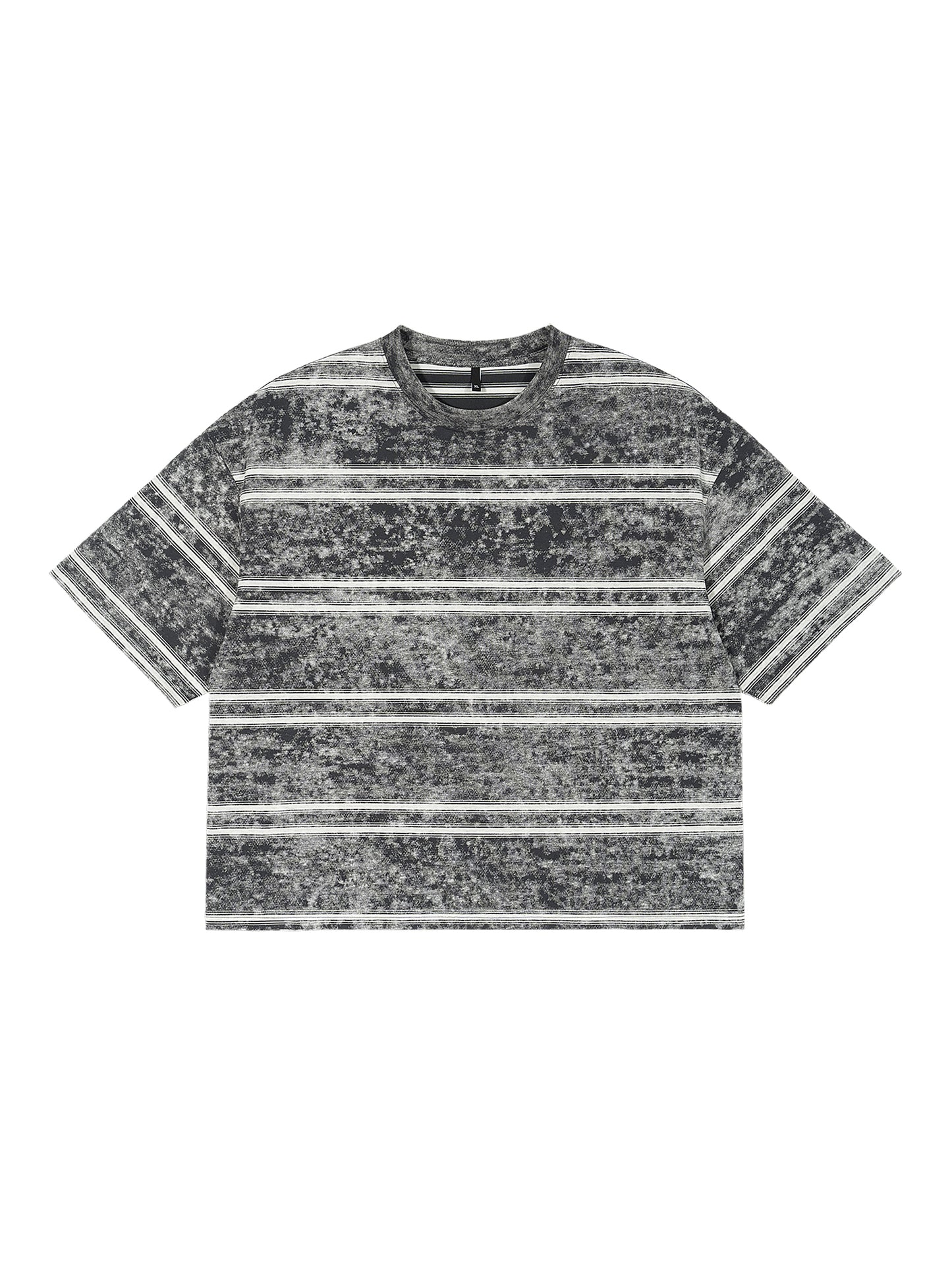 Ju Juli- Snow Washed Stripe Boxy T-shirt