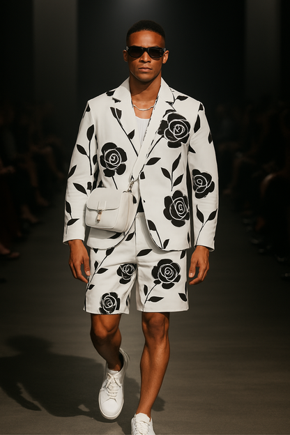 Jū Juli- “The Black Rose” Blazer Set