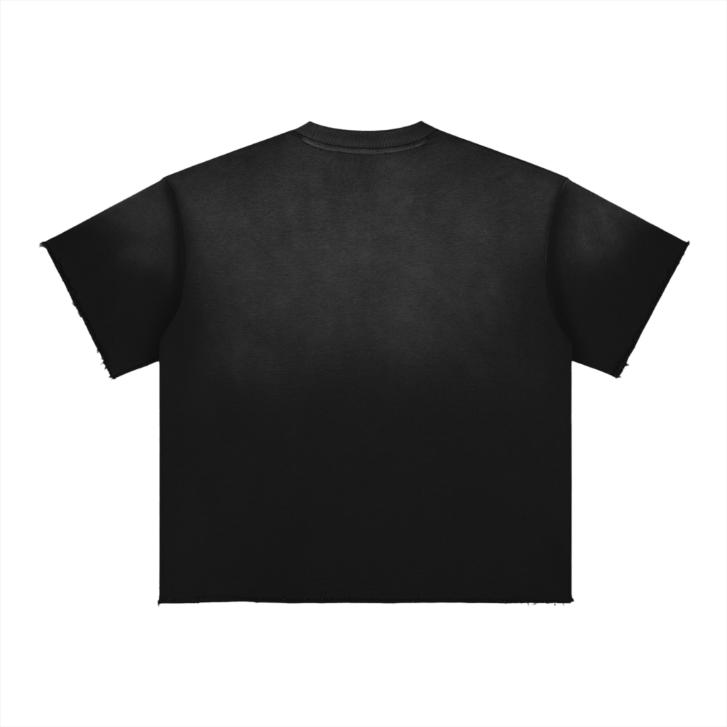 Jū Juli “ Monrovia City “ Sun Fade Raw Edge T-Shirt