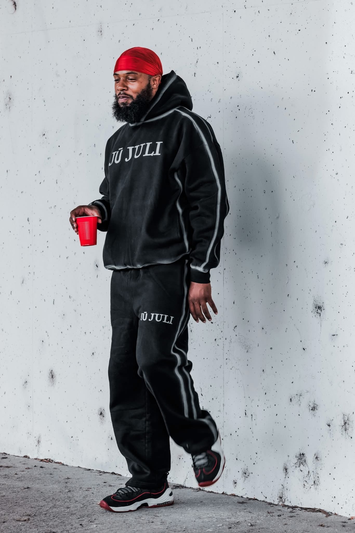 Jū Juli- Sunfaded Edge Hoodie Set