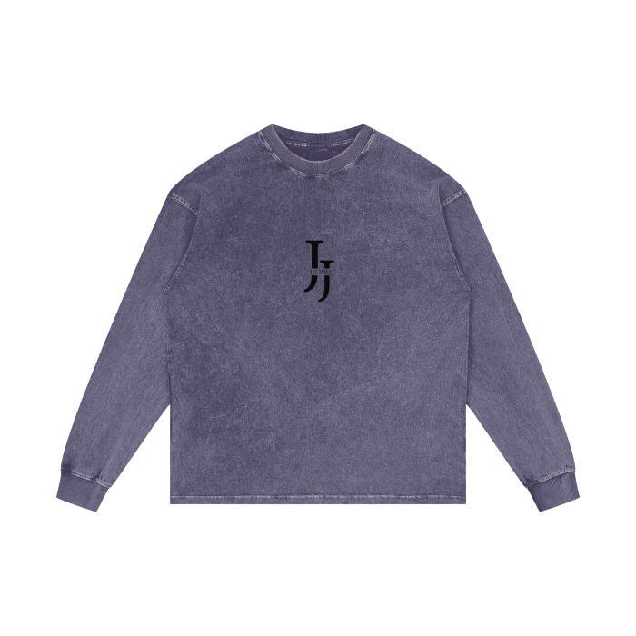 Jū Juli Acid Wash Oversize Long sleeve T-shirt- 250 gsm