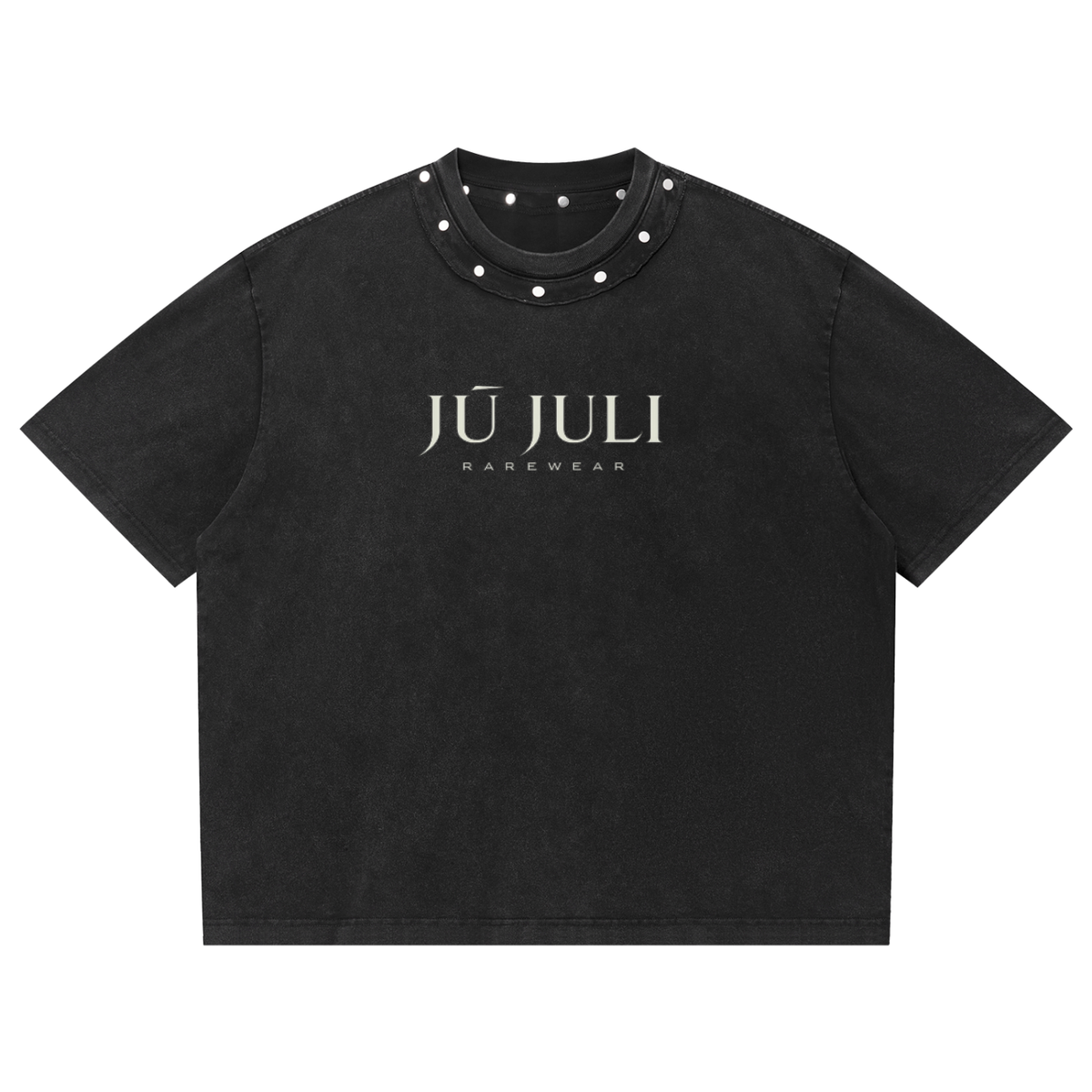 Jū Juli “Real Eyes” Studded Vintage Tee