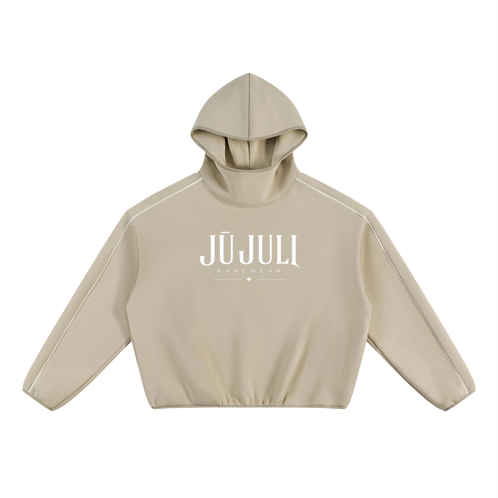 Jū Juli- Signature Piped Boxy Hoodie