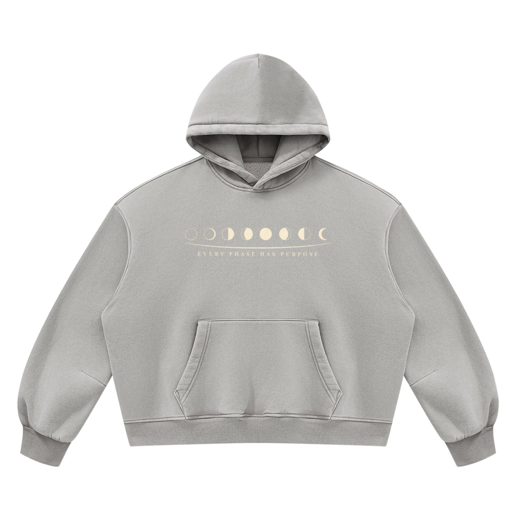 Jū Juli- Every Phase Vintage Boxy Hoodie