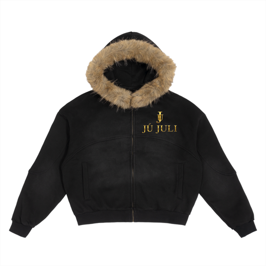 Ju Juli- Arctic Fade detachable Fur Hoodie