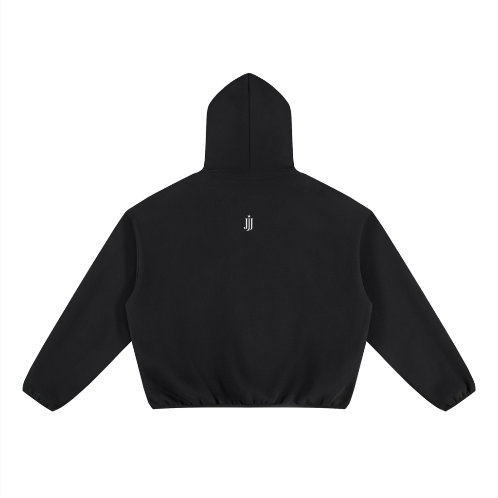 Jū Juli- Signature Piped Boxy Hoodie