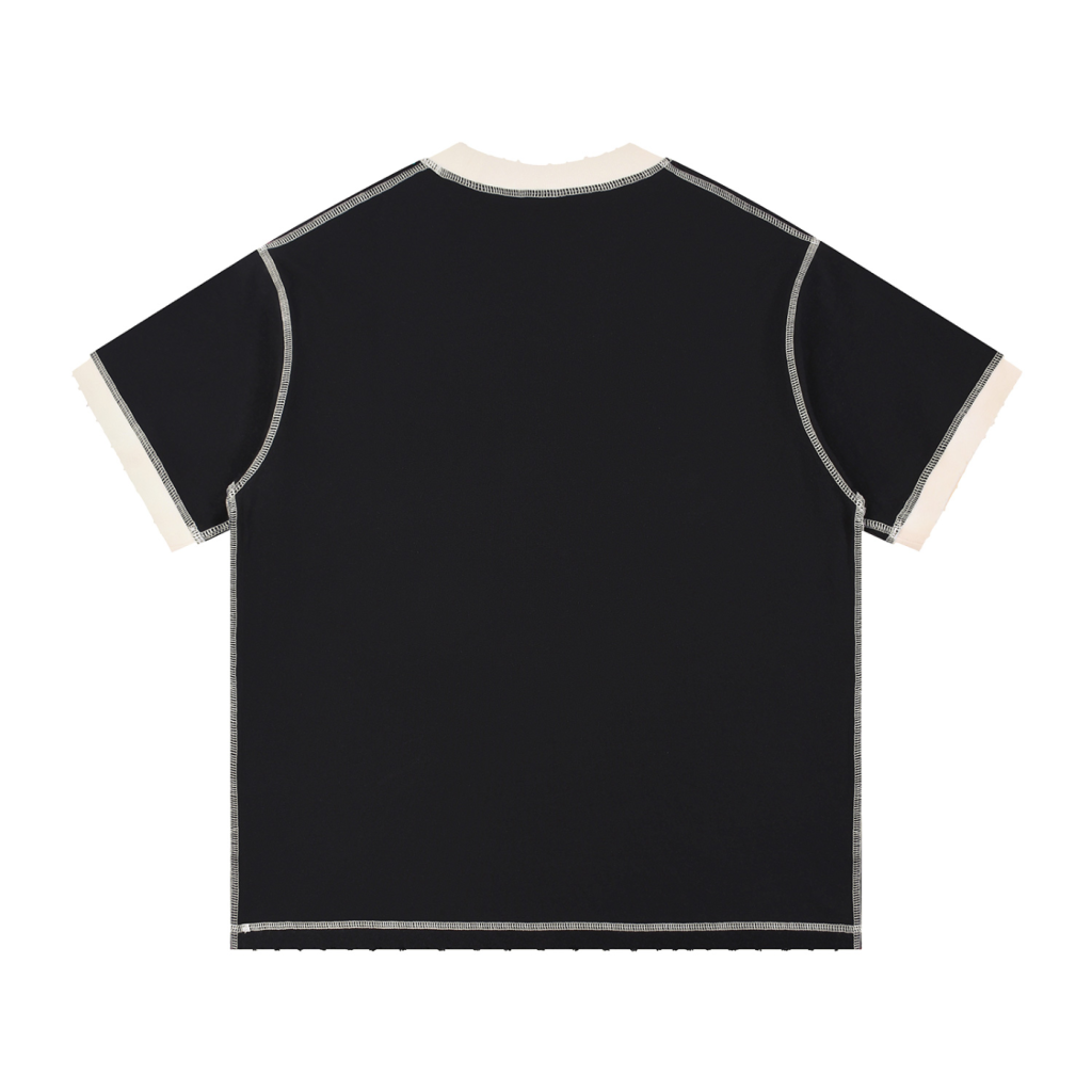 Ju Juli- 1990 Monrovia Contrast-Stitch Tee