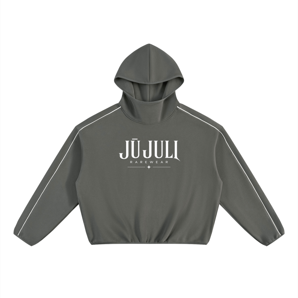 Jū Juli- Signature Piped Boxy Hoodie