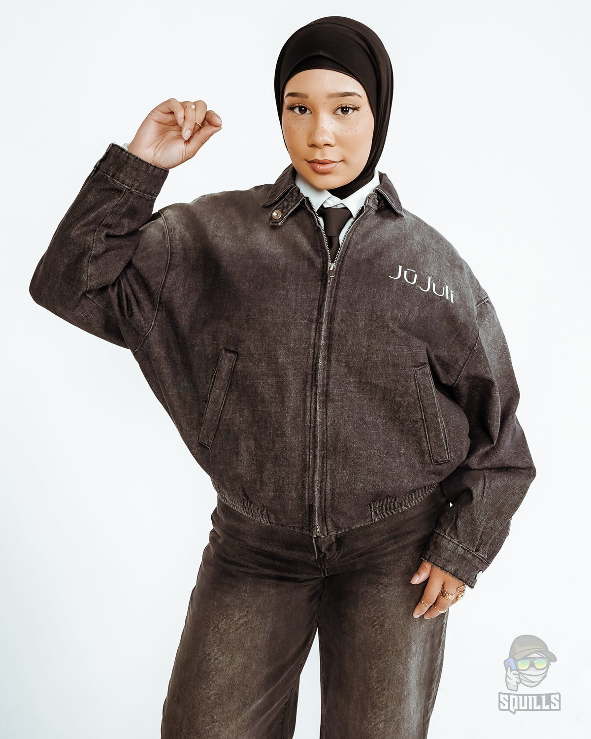 JŪ Juli 1996 Denim Set ( Black )
