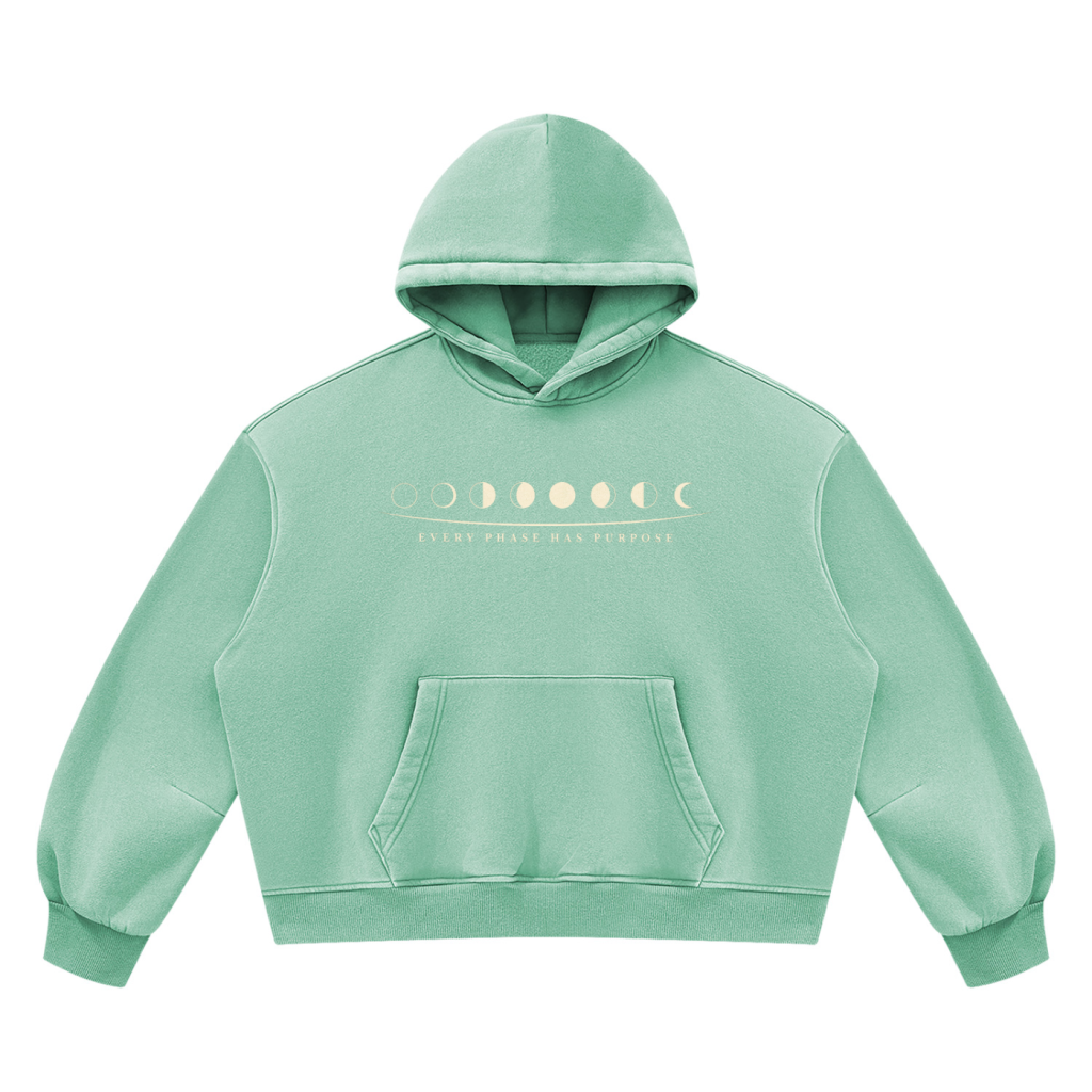 Jū Juli- Every Phase Vintage Boxy Hoodie