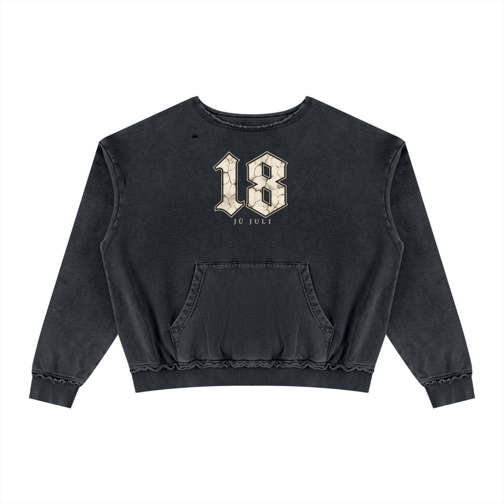 Ju Juli 1847 Unisex Raw Edge Crewneck Sweatshirt