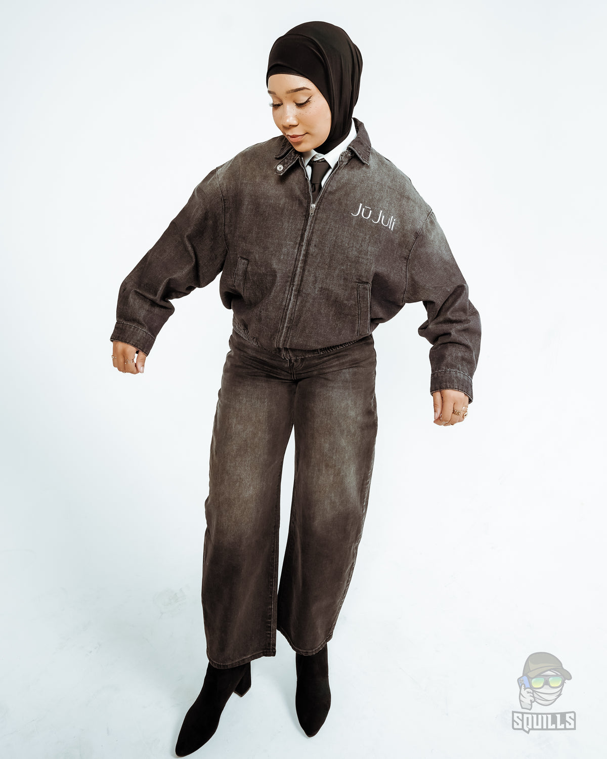 JŪ Juli 1996 Denim Set ( Black )