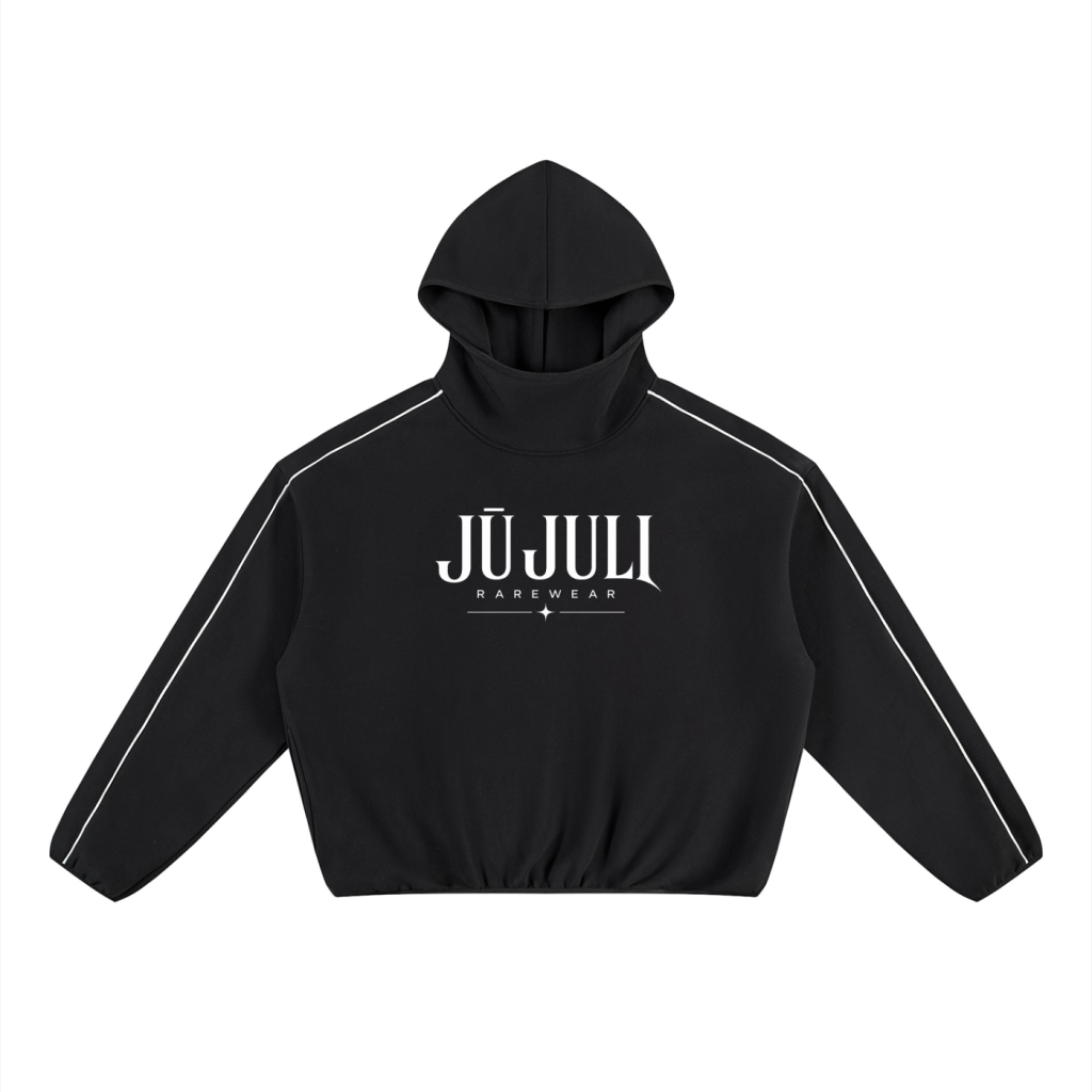 Jū Juli- Signature Piped Boxy Hoodie