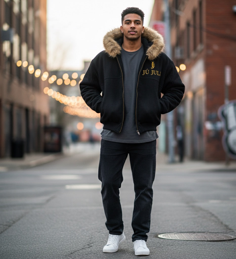 Ju Juli- Arctic Fade detachable Fur Hoodie