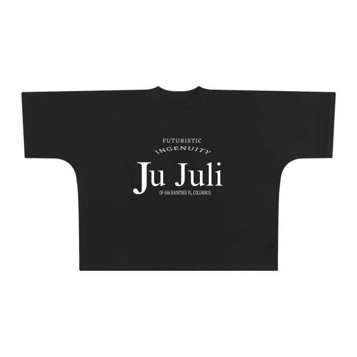 Jū Juli – Futuristisches Einfallsreichtum-Boxy-T-Shirt
