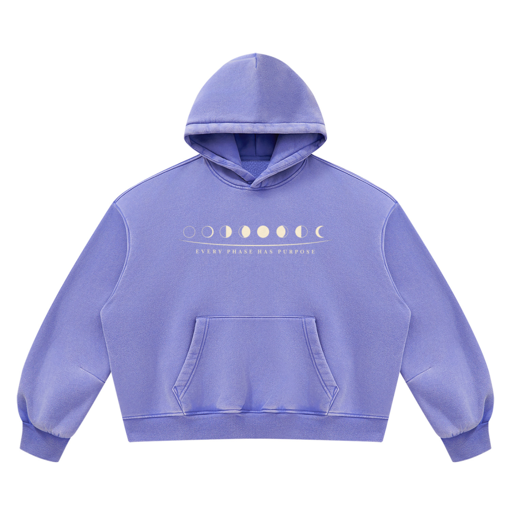Jū Juli- Every Phase Vintage Boxy Hoodie