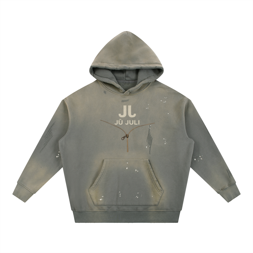 Jū Juli- “Rare Path 1-of-1” Distressed Hoodie