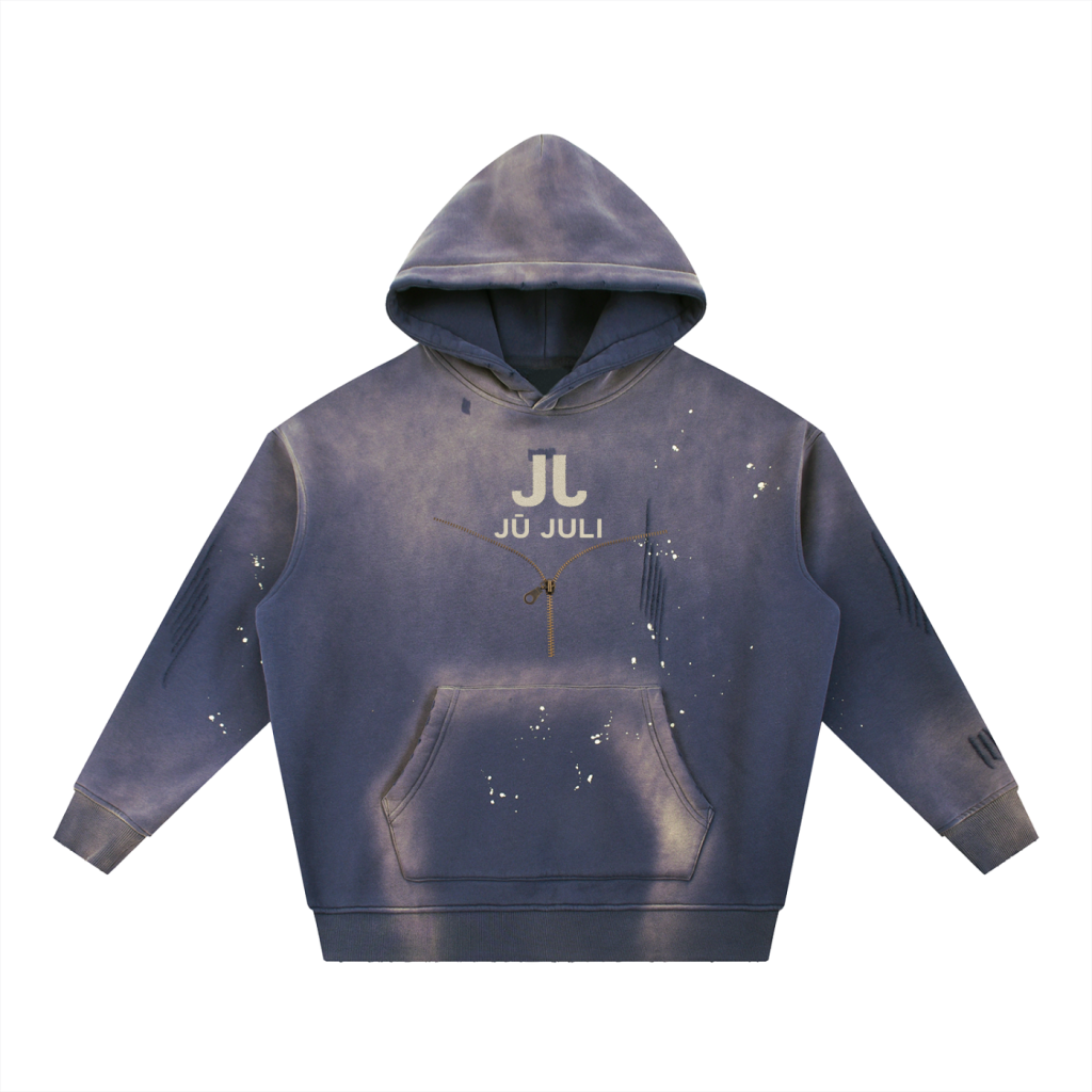 Jū Juli- “Rare Path 1-of-1” Distressed Hoodie