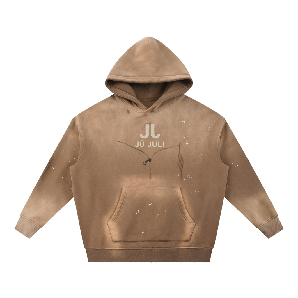 Jū Juli- “Rare Path 1-of-1” Distressed Hoodie