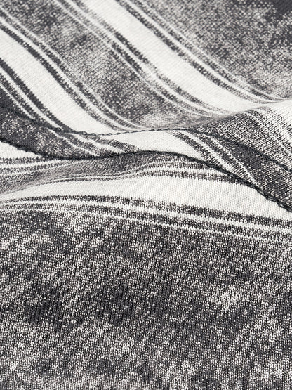 Ju Juli- Snow Washed Stripe Boxy T-shirt