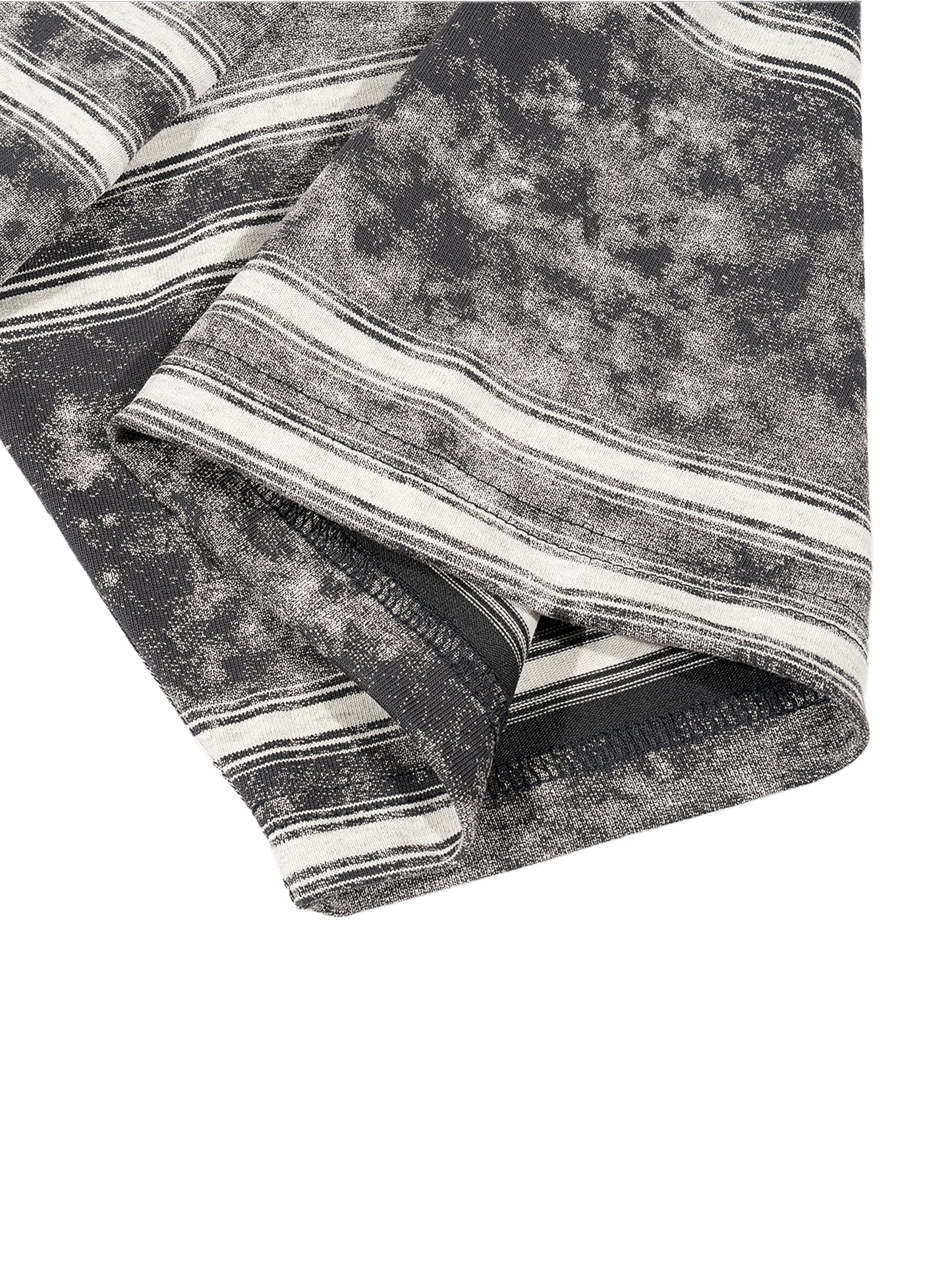 Ju Juli- Snow Washed Stripe Boxy T-shirt