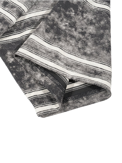 Ju Juli- Snow Washed Stripe Boxy T-shirt
