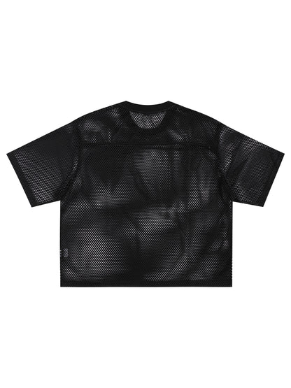Ju Juli- See-through Boxy Net T-shirt