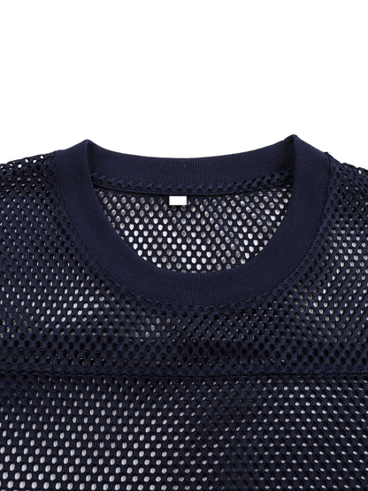Ju Juli- See-through Boxy Net T-shirt